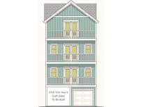 Rendering of a three-story home with balconies and a ground-level garage at 211A 15Th Ave. S, Surfside Beach, SC 29575