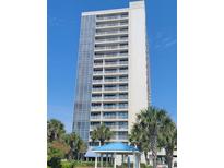Modern high-rise condo building featuring private balconies and ocean views at 5511 Ocean Blvd. N # 805, Myrtle Beach, SC 29577