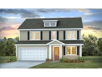 Charming two-story home with black shutters, a well-kept lawn, and a welcoming front entrance at 721 Doonbeg Ct., Conway, SC 29526