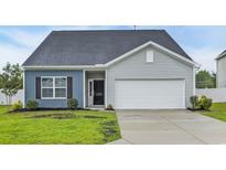 Charming single-story home features a two-car garage, manicured lawn, and stylish curb appeal at 346 High Falls Dr., Conway, SC 29526