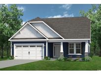 Charming single-Gathering home with a two-car garage, white trim and shutters, and a well-manicured lawn at 1534 Breakwater Dr., Little River, SC 29566