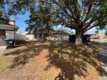 Home exterior with a large tree in the front yard offering shade at 13026 Baltimore Woods Ln, Orlando, FL 32824