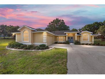 Charming single-story home featuring a well-maintained lawn and a private driveway at 2899 Sw 66 St, Ocala, FL 34476