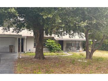 Ranch style home with carport and mature landscaping at 11221 Lake Eustis Dr, Leesburg, FL 34788