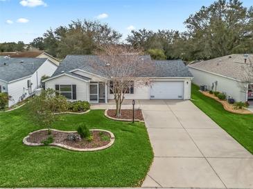 Well-maintained home with a large driveway and landscaping at 893 Halstead Ter, The Villages, FL 32162