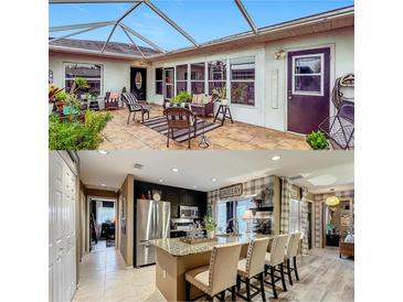 Spacious screened patio with ample seating, perfect for enjoying the outdoors in comfort and style at 1131 Apple Ter, Leesburg, FL 34748