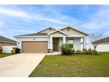 Charming single-Gathering home with a well-manicured lawn and a two-car garage, perfect for suburban living at 37031 Lake Overlook Dr, Grand Island, FL 32735