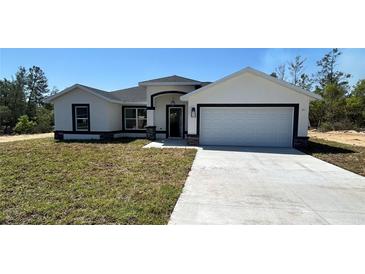 Charming single-story home featuring a well-manicured lawn and a spacious two-car garage at 17459 Sw 17Th Cir, Ocala, FL 34473