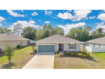Charming single-story home features a well-maintained lawn, inviting entrance, and a two-car garage at 31799 Broadwater Ave, Leesburg, FL 34748