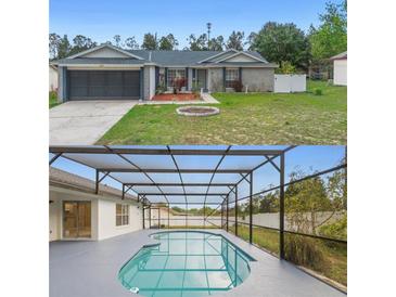 Charming single-story home featuring a two-car garage and well-maintained landscaping at 2304 Clementine Trl, Clermont, FL 34714