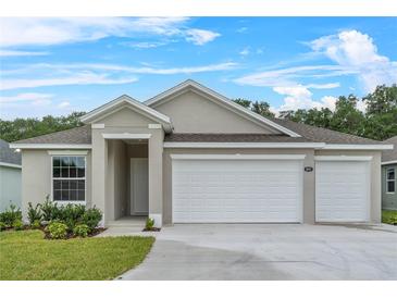 Charming single-story home with a two-car garage and well-maintained landscaping at 4541 Fairway Oaks Dr, Mulberry, FL 33860