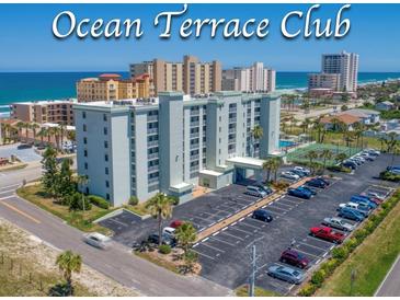 Ocean Terrace Club boasts a beautiful exterior and ample parking near the beach at 3800 S Atlantic Ave # 702, Daytona Beach Shores, FL 32118