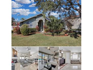 Charming single-story home with a well-manicured lawn and mature landscaping in a desirable neighborhood at 8048 Canyon Lake Cir, Orlando, FL 32835