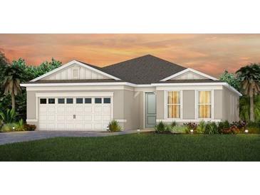 Single-story home with a two-car garage and neutral exterior at 13672 Fresh Ivy St, Winter Garden, FL 34787