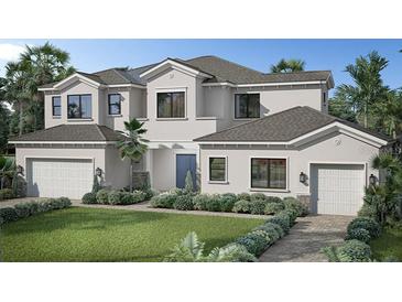 Two-story home with attached garage and landscaping at Lot 33 Yellowleaf Cir, Orlando, FL 32820