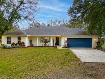 Ranch-style home with a large yard, and a two-car garage at 19106 Sheldon St, Orlando, FL 32833