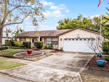 Charming single-Gathering home with a two-car garage and an inviting, well-maintained front yard at 2717 Rose Moss Ln, Orlando, FL 32807