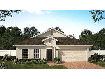One-story home with a two-car garage and landscaped front yard at 4902 Chase Ct, St Cloud, FL 34772