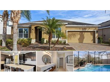 Beautiful one-story home with a two-car garage and landscaping at 2158 Stillwood Way, St Cloud, FL 34771