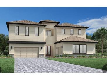 Two-story home with modern design and attached garage at 9416 Golden Laurel Ln, Orlando, FL 32827
