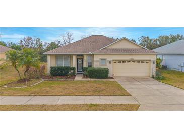 Charming single-story home featuring a well-maintained lawn and a welcoming two-car garage at 1660 Mountclair Ct, Mount Dora, FL 32757