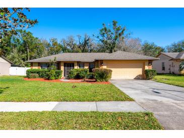 Charming single-story home featuring a well-manicured lawn and a two-car garage at 4355 Watermill Ave, Orlando, FL 32817