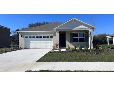 Charming single-Gathering home featuring a two-car garage, neutral tones, and well-maintained landscaping at 4597 Boxwood Way, Mount Dora, FL 32757