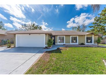 Charming single-story home with a well-manicured lawn and a two-car garage at 2665 Windsor Heights St, Deltona, FL 32738