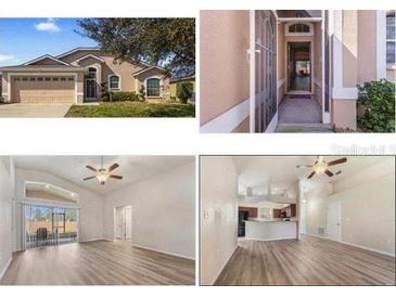 Charming single-Gathering home featuring a manicured lawn and a two-car garage at 1018 Highland Meadows St, Davenport, FL 33837