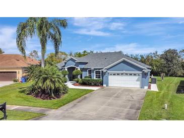 Charming single-story home with lush landscaping, a well-manicured lawn, and a spacious driveway at 3172 Bayview Ln, St Cloud, FL 34772