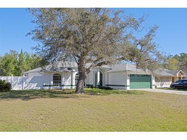Charming single-story home featuring a lush front lawn and an attached two-car garage at 3275 Deer Lick Ct, Kissimmee, FL 34746