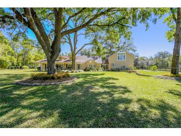 Charming single-Gathering home boasting a spacious lawn and mature trees offering plenty of shade at 40600 Louise Rd, Umatilla, FL 32784