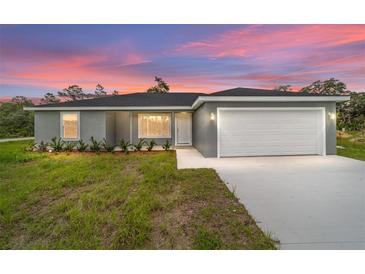 Charming single-story home with a spacious driveway and freshly manicured lawn at 20661 Sw Marine Blvd, Dunnellon, FL 34431