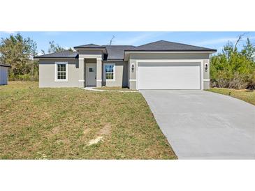 Charming single-story home with a well-manicured lawn and attached two-car garage at 16753 Sw 29Th Terrace, Ocala, FL 34473