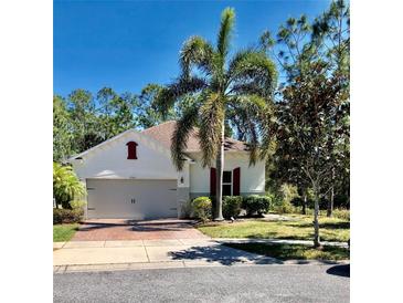 Charming single-story home with a well-manicured lawn and a brick-paved driveway at 2301 Avellino Ave, St Cloud, FL 34771