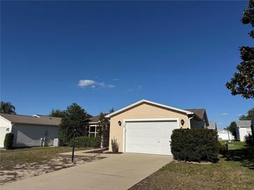 Charming one-story home with a well-maintained lawn and attached two-car garage at 1705 Betrillo Ct, The Villages, FL 32162