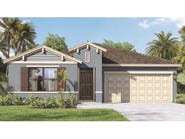 Charming single-story home with a neutral color palette, a two-car garage and lush landscaping at 4578 Boxwood Way, Mount Dora, FL 32757