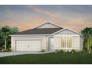 Charming single-Gathering home with a two-car garage and manicured lawn at 1524 Groveline Rd, St Cloud, FL 34771