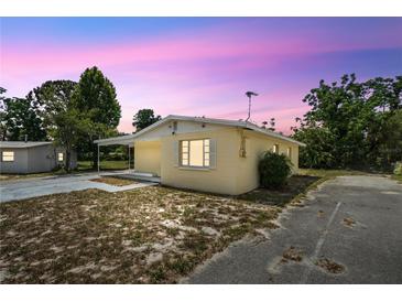Charming home showcasing a single-story layout with a convenient carport and simple landscaping at 1125 Emerald Dr, Mount Dora, FL 32757