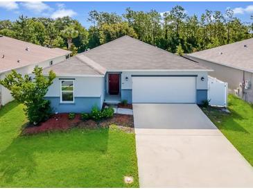 Charming single-story home with well-manicured lawn and attached two-car garage in a well-maintained community at 2835 Mosshire Cir, St Cloud, FL 34772
