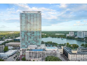 Stunning high-rise condo boasts a rooftop pool and picturesque views of the lake and surrounding cityscape at 150 E Robinson St # 16B-2 1605, Orlando, FL 32801