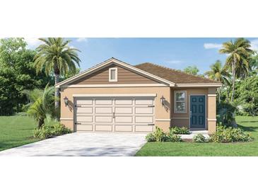 Charming single-Gathering home with a two-car garage and well-maintained landscaping at 2858 House Finch Rd, St Cloud, FL 34773
