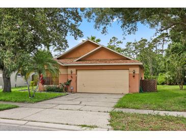 Charming single-story home with a two-car garage and well-maintained landscaping at 4110 Boca Woods Dr, Orlando, FL 32826