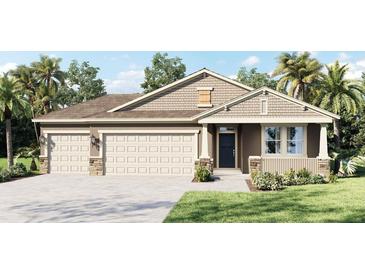 Charming single-Gathering home with a three car garage, manicured lawn and covered front porch entrance at 3224 Arch Ave, Ormond Beach, FL 32174