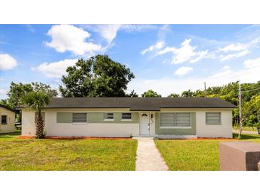 Charming single-story home with a well-manicured lawn and white brick accents at 500 Vereen Dr, Maitland, FL 32751