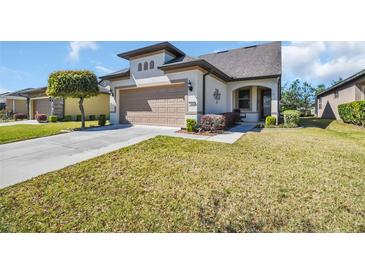 Charming one-story home with a two-car garage, well-manicured lawn and beautiful landscaping at 7234 Sw 91St Ct, Ocala, FL 34481