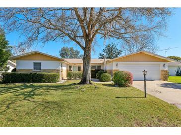 Charming single-story home featuring a well-maintained lawn and established landscaping in a tranquil neighborhood setting at 9305 Bahia Track Way, Ocala, FL 34472