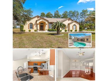Charming single-story home with lush front lawn and appealing architectural details at 11267 Sw 51St Ave, Ocala, FL 34476