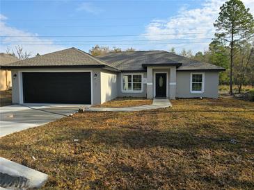 Charming single-story home with a two-car garage and inviting front entrance at 15 Locust Trak, Ocala, FL 34472