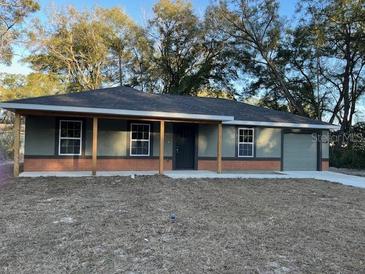 Charming single-story home with a well-maintained lawn and a classic architectural design at 2983 Se 145Th Pl, Summerfield, FL 34491